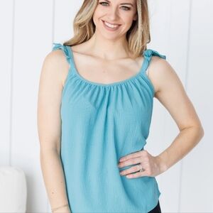 Cherish ruffle tank